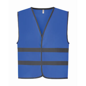 Hi-vis reflective border kids waistcoat (HVW102CH) - Royal* Blue, S