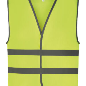 Hi-vis reflective border kids waistcoat (HVW102CH) - Yellow, S