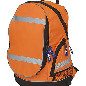 Hi-vis London rucksack (YK8001) - Orange, One size