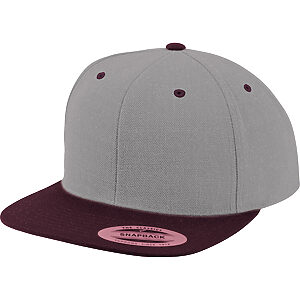 The classic snapback 2-tone  (6089MT) - Heather Maroon, One size