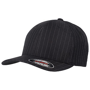 Flexfit pinstripe (6195P) - Black White, S/M
