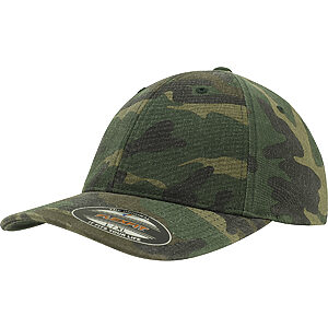 Flexfit garment washed camo (6977CA) - Green Camo, S/M