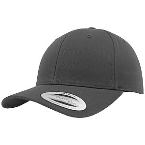Curved classic snapback (7706)(7706) - Charcoal, One size