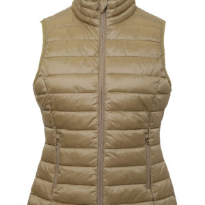 Women's terrain padded gilet - Khaki, XS