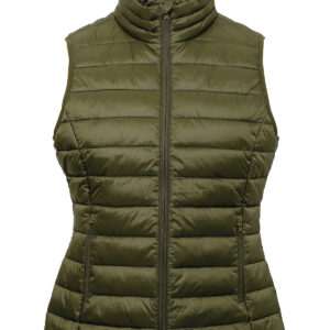Women's terrain padded gilet - Olive, XS