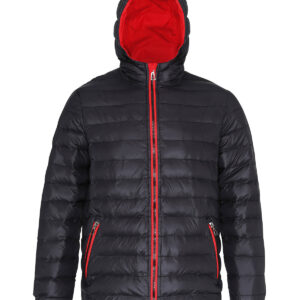 Padded jacket - Black/Red, XS