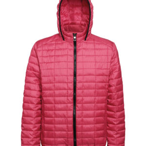 Honeycomb hooded jacket - Red, XS