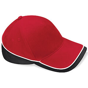 Teamwear competition cap - ClassicRed/Black, One size
