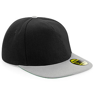 Original flat peak snapback - Black/Grey, One size