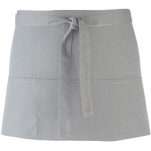 Colours 3-pocket apron - Silver, One size