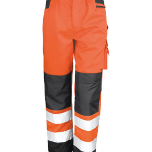 Safety cargo trousers - Orange, XS