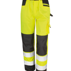 Safety cargo trousers - Yellow, XS