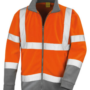 Safety microfleece - Orange, S