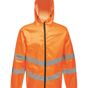 High-vis pro pack-away jacket - Orange, S