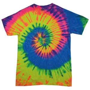 Tie-dye shirt - Neon Rainbow, S