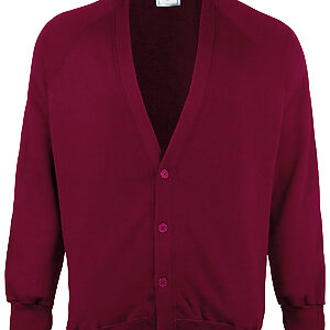 Kids Coloursure™ cardigan - Burgundy, 22" Chest