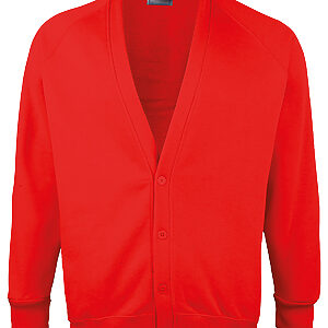 Kids Coloursure™ cardigan - Red, 22" Chest