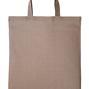 Cotton shopper short handle - Light Brown, One size