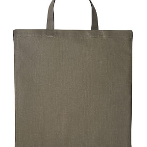 Cotton shopper short handle - Olive, One size
