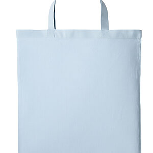 Cotton shopper short handle - Pastel Blue, One size