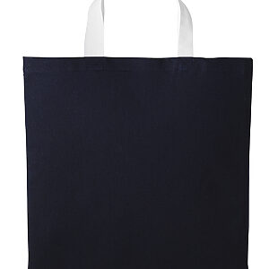 Varsity cotton shopper short handle - Oxford Navy/White, One size