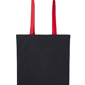 Varsity cotton shopper long handle - Black/Fire Red, One size