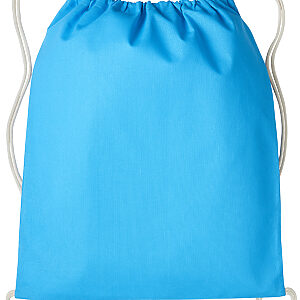 Gymsac with cords - Hawaiian Blue/Natural, One size