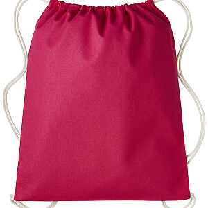 Gymsac with cords - Hot Pink/Natural, One size