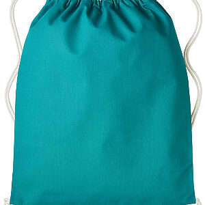 Gymsac with cords - Jade/Natural, One size