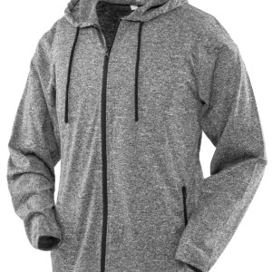 Women's hooded tee jacket - Marl Grey, XS