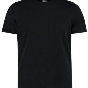 Cotton tee (fashion fit) - Black, XS