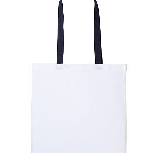 Varsity cotton shopper long handle - White/Oxford Navy, One size