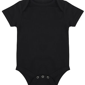 Essential short-sleeved bodysuit - Black, 0/3 Months