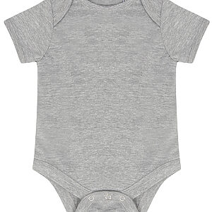 Essential short-sleeved bodysuit - Heather Grey, 0/3 Months