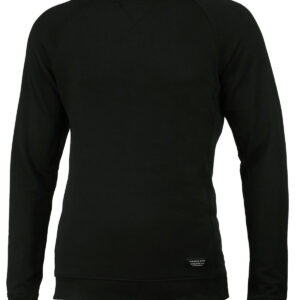 Newport – luxury lightweight crewneck - Black, S