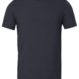 Unisex sueded tee - Heather/Navy, XS