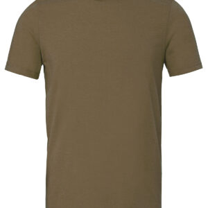 Unisex sueded tee - Heather Olive, XS