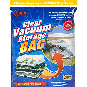Clear vacuum storage bag - Standard, One size