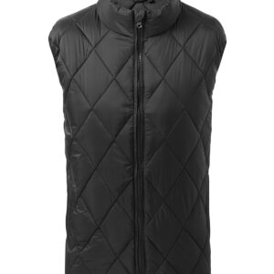 Diamond pane padded gilet - Black, S