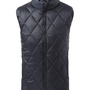 Diamond pane padded gilet - Navy, S