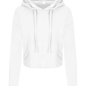 Women's cropped hoodie - Arctic White, XXS