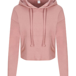Women's cropped hoodie - Dusty Pink, XXS