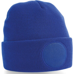 Circular patch beanie - Bright Royal, One size
