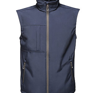 Octagon 3-layer bodywarmer - Navy/Seal Grey, S