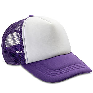 Core Detroit ½ mesh truckers cap - Purple/White, One size