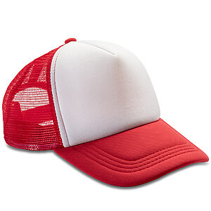 Core Detroit ½ mesh truckers cap - Red/White, One size