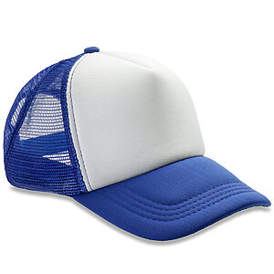Core Detroit ½ mesh truckers cap - Royal/White, One size