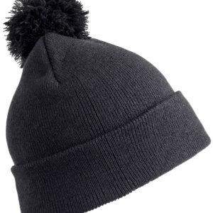 Junior pom pom beanie - Black, One size
