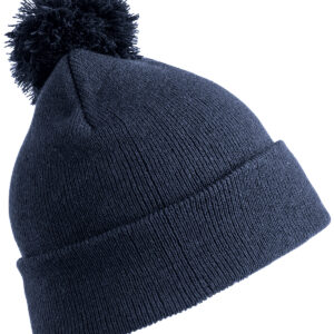Junior pom pom beanie - Navy, One size