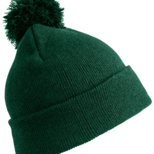 Pom pom beanie - Bottle* Green, One size